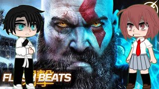 Personagens Aleatórios reagindo ao rap do Kratos Flashbeats [upl. by Stanhope650]