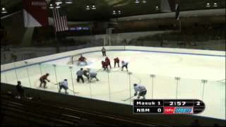 2013 CIAC D3 Hockey Semifinals  NewingtonBerlinManchester vs Masuk [upl. by Gorrono]