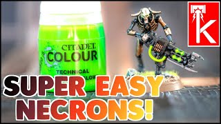 NEW NECRON PAINTING TUTORIAL  SZAREKHAN DYNASTY  Warhammer 40K [upl. by Richma]