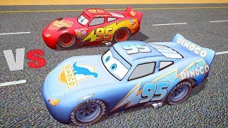 MCQUEEN VS DINOCO  GTA IV Cars Mods [upl. by Enylhsa957]