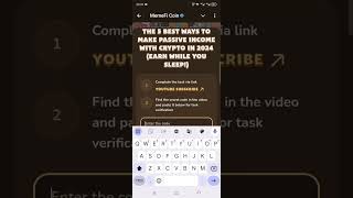 The 5 Best Ways To Make Passive Income With Crypto In 2024 Earn While You Sleep memefisecretcode [upl. by Nomor]