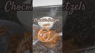 Easy Chocolate Pretzels 🍫🥨 My absolute favorite Snack meltedchocolate chocolate pretzels [upl. by Verras]