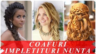 Modele de coafuri de nunta cu impletituri [upl. by Nurse]