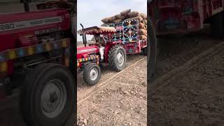 MashaAllah farming tractorvideo mf260turbo working [upl. by Lonni505]