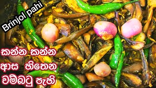 වම්බටු පැහි රසට ඉක්මනින් හදන හැටි  Wambatu Pahi  Brinjol Pahi  Brinjol Pahi sinhala  Batu Pahi [upl. by Aleiram]