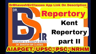 Kents Repertory  Repertory Homoeopathy  DrBhavesh Sir Classes Part2 [upl. by Lamrouex887]