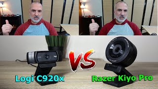 Razer Kiyo Pro review vs Logitech C920 [upl. by Hsu]