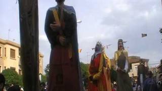 Inicio del desfile del III Encuentro de gigantes de Tauste [upl. by Affra]