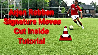 Arjen Robben Signature Moves Cut Inside Goals  Tutorial Video [upl. by Lissie]