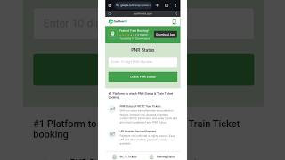 Train Ka Pnr Status Kaise Check Karen  Check Train Pnr Status  viral trending pnrstatus [upl. by Denn]