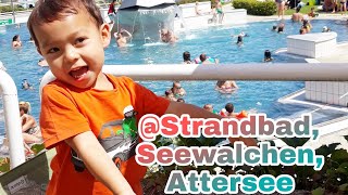 Swimming sa Strandbad Seewalchen Attersee [upl. by Ocirrej444]