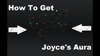 How To Get Joyces Aura UGC  Stranger Things Escape from Hawkins High  Roblox  Netflix Nextworld [upl. by Hainahpez316]