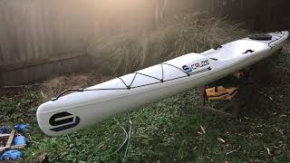 My review of the Carbonology Sport Cruze surf ski This is a 18 x 22quot ski with 2 storage hatches [upl. by Asilenna]