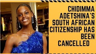 Chidimma Adetshinas South African citizenship has been cancelledAnd some more news [upl. by Naanac]