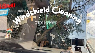 How to Super Clean Your Windshield  car windows like a pro  Windshield चमका दे [upl. by Pogue229]