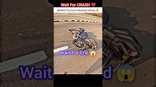 Wheelie Try Gone Extremely Wrong 😮 Crashed R15 Bike 😭shorts crash bikeride motovlog viralshorts [upl. by Lon707]