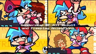 Genderswap BF All Result And Freeplay Animations [upl. by Myer]