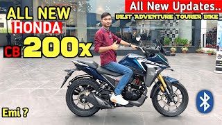 2024 Honda CB200X OBD2 Price Mileage New Features Review What is New In Honda CB200X Adventure Bike [upl. by Llenyl]