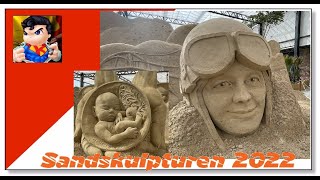 Sandskulpturen Rügen 2022  Ausstellung Prora  Ostseebad Binz [upl. by Zeta]