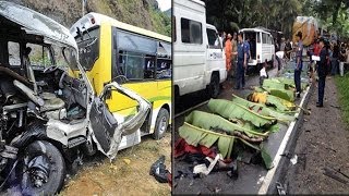 Fatal overtaking collision in Myola near Bendigo 140312 Warning Graphic images [upl. by Noremmac364]