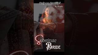 Substitute Bride  Promo  Pratilipi Story lovestory storytelling romance [upl. by Ettevy576]