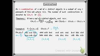 Discrete Structures Lecture 31  Segment 3  Combinations rcombinations [upl. by Leumhs]