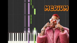 BOTTIGLIE PRIVÉ  SFERA EBBASTA  MEDIUM PIANO TUTORIAL  IL PIANO SUL TUBO [upl. by Gerard]