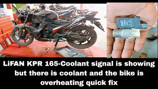 LiFAN KPR 165Coolant Signal Shows Bike Overheats Relay Modify How to Solve lifankprbd [upl. by Ytiak]