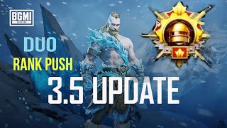 CONQUEROR 🔥R A N K P U S H 💥NEW EVENT❄️☃️ 35 Update youtubekuttylive bgmilivestrem bgmilive [upl. by Arraic]