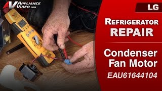 LG Refrigerator  Not Staying Cold  Condenser Fan Motor Repair [upl. by Lurleen986]