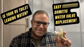 Dometic toilet water flush valve replacement rvlife werv rockwood rvliving camping [upl. by Llerrom440]