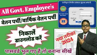 Payslip Kaise nikale  How to get pay slip  Salary slip for Government Employees [upl. by Ayojal]