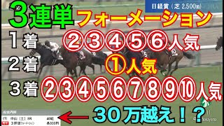 【競馬検証】38万円投資！3連単フォーメーション②③④⑤⑥→①→②③④⑤⑥⑦⑧⑨⑩人気で買ってみた！ [upl. by Reppiks]