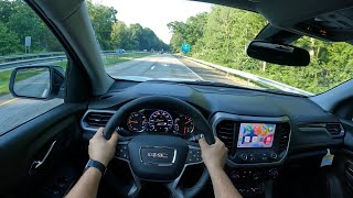 2023 GMC ACADIA POV DRIVE  The Best American 3 Row SUV [upl. by Rialcnis]