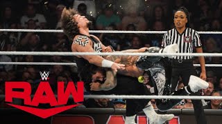 Jey Uso Spears the apple out of Carlitos mouth Raw highlights July 29 2024 [upl. by Shiller]