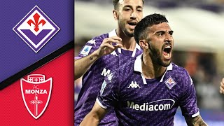 Highlights Fiorentina vs Monza 21 Djiuric Nico Gonzalez Arthur [upl. by Arenat]