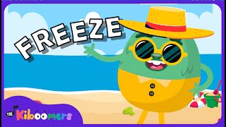 Summer Freeze Dance  THE KIBOOMERS Preschool Dance Songs  Brain Break [upl. by Akirdna]