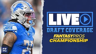 2024 FantasyPros Championship Live Draft Coverage 10 with Fantasy Points Brian Drake [upl. by Dav349]