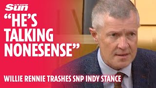 Willie Rennie rubbishes SNP stance on independence and Brexit [upl. by Nillor389]