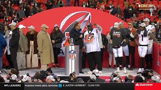 Bengals AFC Championship Trophy Presentation [upl. by Aeynod]