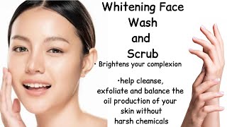 Whitening Fash Wash and Scrub  Brightens your complexion  cleanse skin without any harsh chemicals [upl. by Balas]