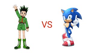 mugen gon freecss vs sonic [upl. by Ahsieyn]