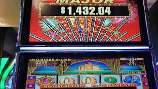 Graceful Lotus slot 1432 Major progressive jackpot on Konami slots [upl. by Marshall]