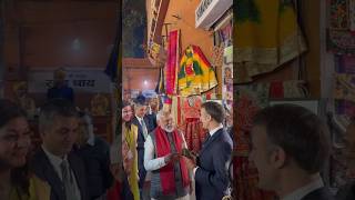 PM Modi gifts a replica of Ram Mandir to President Macron [upl. by Liggett]