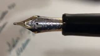 Pilot Custom Urushi 845 Double Broad writing comparison [upl. by Airtal]