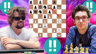 Ridiculous chess game 6 Fabiano Caruana vs Magnus Carlsen [upl. by Casanova]