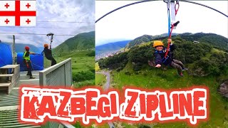 KAZBEGI ZIPLINE GEORGIA JULY 24 2024 [upl. by Whitelaw]