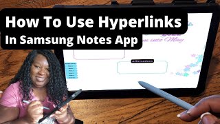 How To Use Hyperlinks In Samsung Notes  Plan With Me [upl. by Enixam]