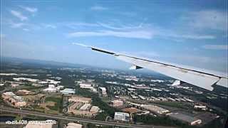 Emirates 777300ER Breathtaking Landing at Washington Dulles  Mobile Lounge Ride [upl. by Noled]