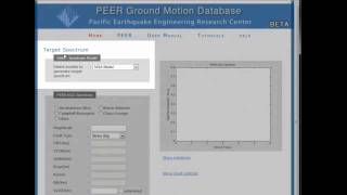 PEER Ground Motion Database Tutorial  Scaled [upl. by Rimidalb71]